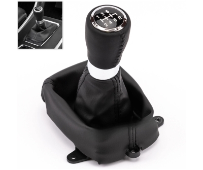 Nuca Schimbator Viteze cu Burduf din Eco Piele pentru Honda Accord VIII 2008–2014 6 Viteze OEM 54102-T2A-L01ZB