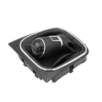 Nuca Schimbator Viteze cu Burduf din Eco Piele pentru VW Golf Mk 5, Mk 6, Scirocco Mk3, Jetta Mk6, VW EOS, 5 Viteze ОЕМ 1K0711113