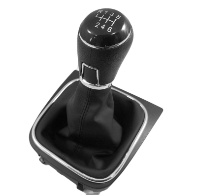 Nuca Schimbator Viteze cu Burduf din Eco Piele pentru VW Golf Mk 5, Mk 6, Scirocco Mk3, Jetta Mk6, VW EOS, 6 Viteze ОЕМ 1K0711113