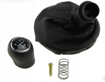 Nuca schimbator viteze cu burduf din eco piele pentru VW Transporter T5, Multivan T5, Caravelle T5 5 viteze OEM 7H0711113