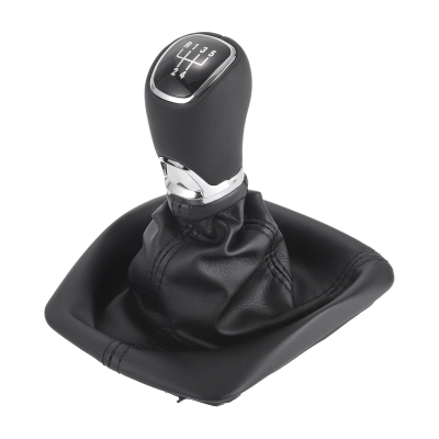 Nuca schimbator viteze cu burduf din eco piele pentru Skoda Octavia II 5 viteze OEM 1Z0711141B9B9