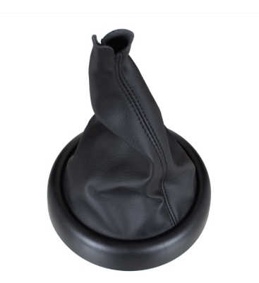 Burduf schimbator viteze din eco piele cu rama pentru MINI Cooper R50 R53 R52 OEM 51167052157 51167131186