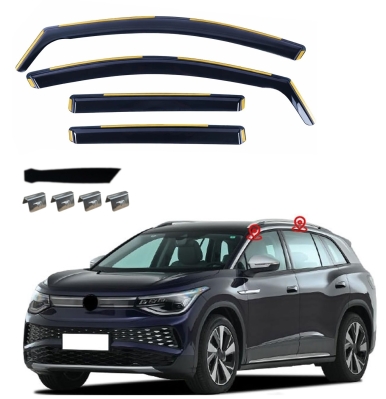 Set de 4 Paravanturi auto de vant pentru geamuri fata si spate pentru VW ID6 Mk1 2021+