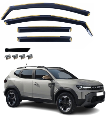 Set de 4 Paravanturi auto de vant pentru geamuri fata si spate pentru DACIA DUSTER III 2024+