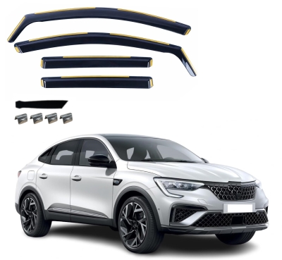 Set de 4 Paravanturi auto de vant pentru geamuri fata si spate pentru Renault Arkana (Facelift) 2023+