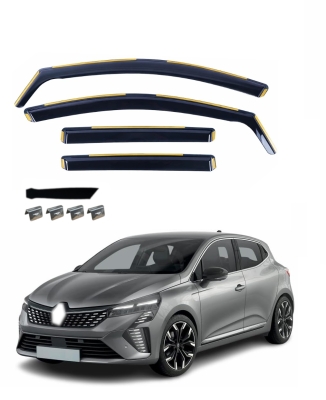 Set de 4 Paravanturi auto de vant pentru geamuri fata si spate pentru RENAULT CLIO V (Facelift) 2023+
