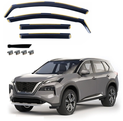 Set de 4 Paravanturi auto de vant pentru geamuri fata si spate pentru Nissan X-TRAIL IV (T33) / ROGUE III (T33) 2022+