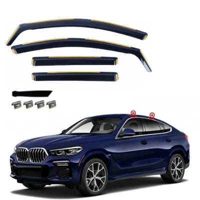 Set de 4 Paravanturi auto de vant pentru geamuri fata si spate pentru BMW X6 (G06) 2019+