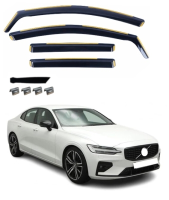 Set de 4 Paravanturi auto de vant pentru geamuri fata si spate pentru Volvo S60 III 2018+