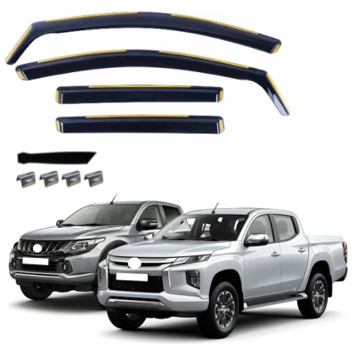 Set de 4 Paravanturi auto de vant pentru geamuri fata si spate pentru Mitsubishi L200 V (Pickup) / Triton V (Pickup) 2015-2023