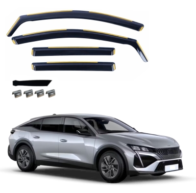 Set de 4 Paravanturi auto de vant pentru geamuri fata si spate pentru PEUGEOT 408 LSE 2022+