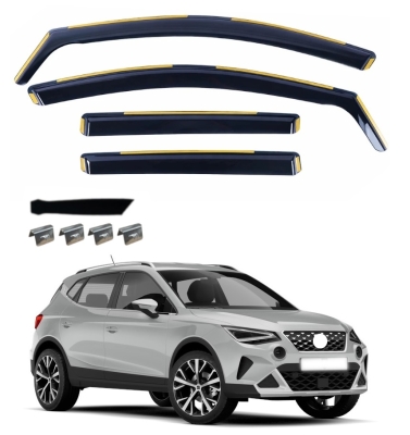 Set de 4 Paravanturi auto de vant pentru geamuri fata si spate pentru Seat Arona (facelift) 2021+