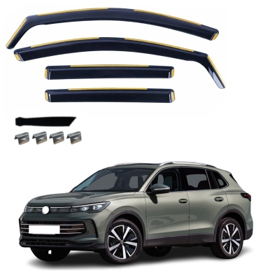 Set de 4 Paravanturi auto de vant pentru geamuri fata si spate pentru Volkswagen Tiguan III 2023+