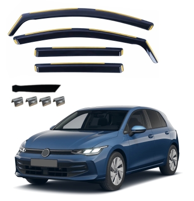 Set de 4 Paravanturi auto de vant pentru geamuri fata si spate pentru VW GOLF VIII MК8 2021+