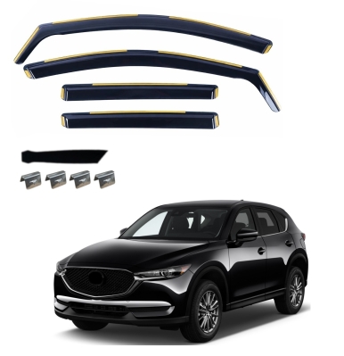 Set de 4 Paravanturi auto de vant pentru geamuri fata si spate pentru MAZDA CX-5 II 2017-2021