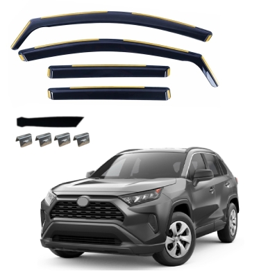 Set de 4 Paravanturi auto de vant pentru geamuri fata si spate pentru TOYOTA RAV4 V 2019+