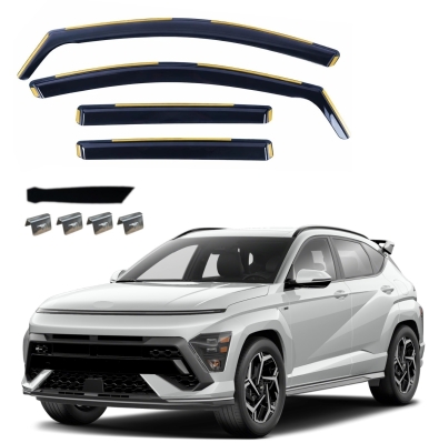 Set de 4 Paravanturi auto de vant pentru geamuri fata si spate pentru HYUNDAI KONA II 2023+