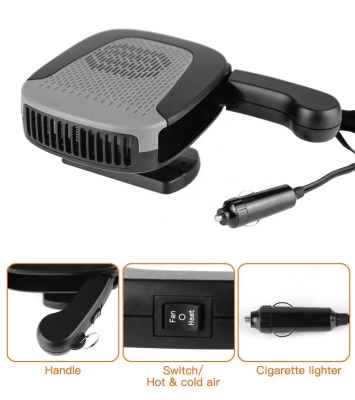 Incalzitor auto cu ventilator, 2 moduri de functionare, incalzire / ventilator - 12V, 150W