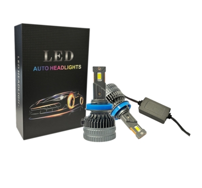 Set becuri LED H8 / H9 / H11 – 12V-24V, 60W, 6500LM, 6000K, CANBUS fara erori