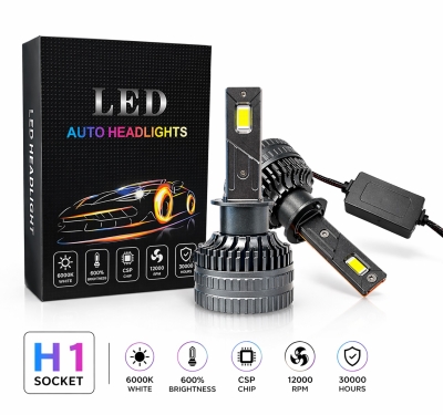 Set becuri LED H1 – 12V-24V, 60W, 6500LM, 6000K, CANBUS fara erori
