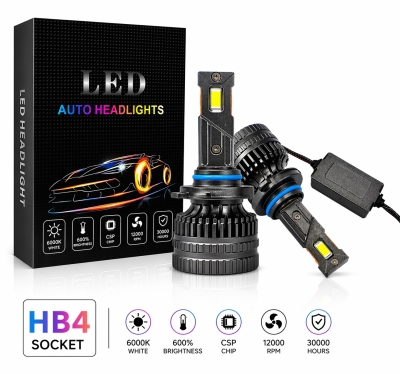 Set becuri LED HB4 – 12V-24V, 60W, 6500LM, 6000K, CANBUS fara erori