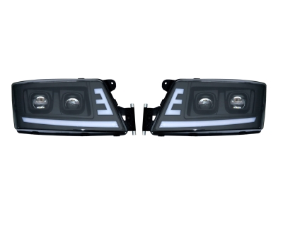 Set faruri LED 24V stanga + dreapta cu DRL pentru MAN TGX / TGS / TGL OEM 8125106496 / 8125106497