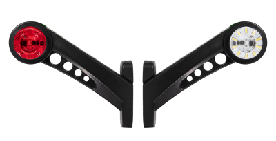 Set Lampi Laterale Gabarit LED - Alba / Rosie 190 mm 12V-24V