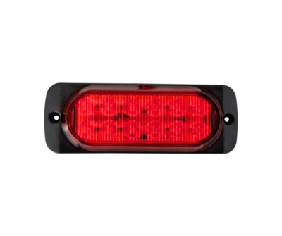 Lampa laterala Gabarit LED Stroboscopic - Rosu 12 LED-uri 12V-24V