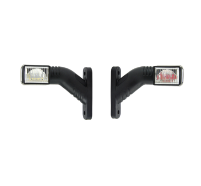 Set Lampi Laterale Gabarit LED cu 3 pozitii - Galben Alb Rosu 6 diode 12V-24V 140 mm