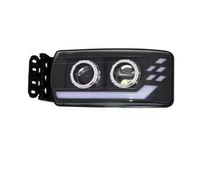 Far LED stanga cu lupe pentru IVECO STRALIS 24V – DRL, Startup Effect, OEM 5801571746