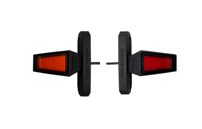 Set Lampa laterala Gabarit LED tip corn cu 3 pozitii - Galben si Rosu, 90 mm, 12V-24V