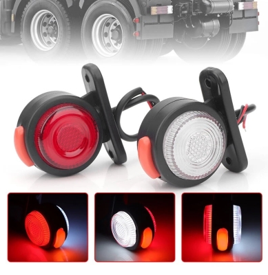 Set 2 buc. LED  Lampa Laterala Gabarit 12-24V Neon Efect – Rosu / Alb / Portocaliu