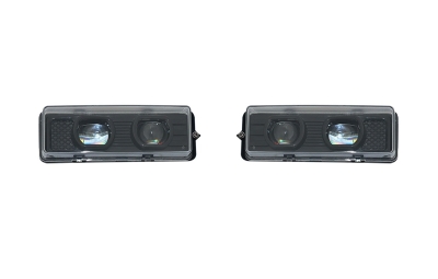 Set proiectoare LED stanga + dreapta cu dubla lupa pentru DAF XF95, 75CF, 85CF – OEM 1328861 / 1328860