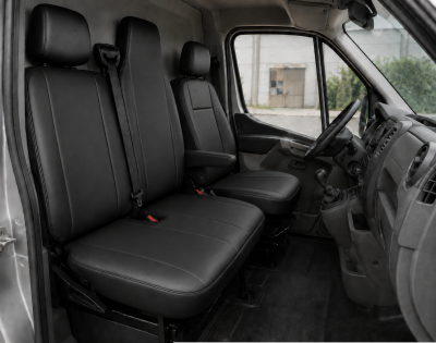 Set Huse din Piele Ecologica pentru Renault Master III 2010-2019 – Negru