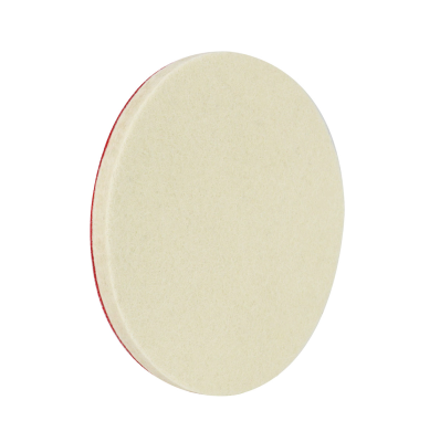 Disc din Pasla pentru Lustruire cu Prindere Velcro, 125x10 mm, pentru Metal, Inox, Aluminiu, Sticla, Faruri si Lemn