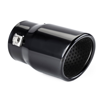Ornament toba esapament AMiO, universal, negru, otel inoxidabil, prindere 43-62 mm, lungime 130 mm