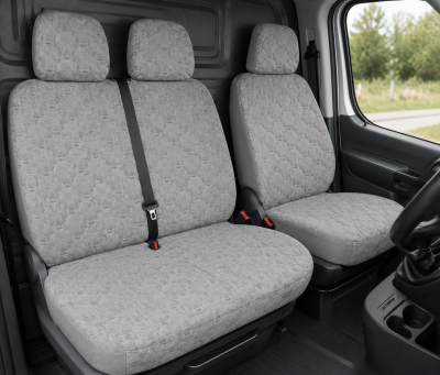 Set 2+1Huse Scaune Auto Fata Flexzon, Universale, Тextile Мoi, Gri