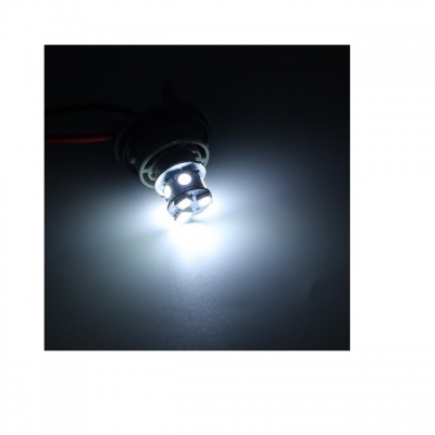 Bec LED, 22 SMD, BA15S 1156 (P21W), Pini opuși (180°), Opposite, 12V, Lumină Albă