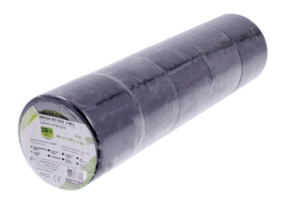 5 buc Banda izolatoare PVC cu dimensiunile: 0,15mm x 48mm x 10m, neagră