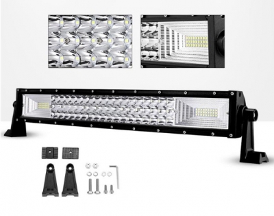 55 Cm LED Bar 7D 324W 12V-24V TRI-row Spot & Flood Combo Beam