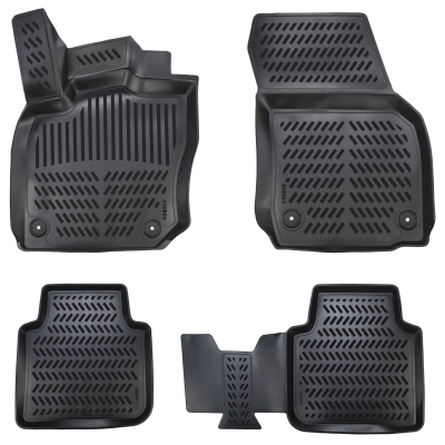 Set covorase auto din cauciuc tip tavita 3D X-SERIES pentru SKODA KODIAQ 2024+