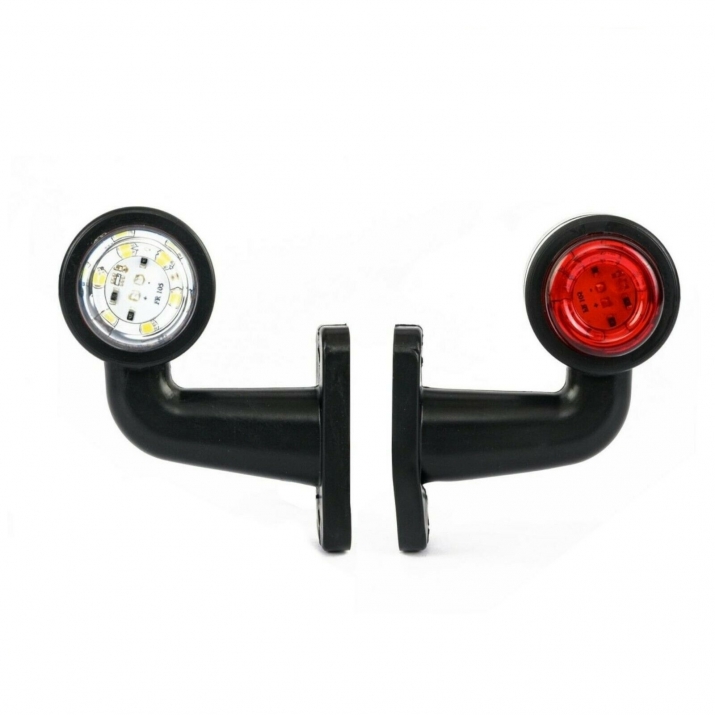 Lot De 2 Feux De Gabarit LED Caoutchouc 12-24V Pour Remorque Camion
