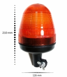 Set 6X Lampa Gabarit Flexzon, 20 LED-uri, cu Suport, Alba, Forma Ovala, 12-24V