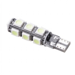 Bec Led T10 Flexzon, 13 LED SMD, W5W, Canbus, 12V, Pentru Semnalizare, Plafoniere, Portbagaj, Lumina Alb 6000K