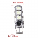 Bec Led T10 Flexzon, 13 LED SMD, W5W, Canbus, 12V, Pentru Semnalizare, Plafoniere, Portbagaj, Lumina Alb 6000K