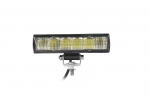 Led Bar Proiector Flexzon, 3 functii, 15,4cm, 18W, 1500lm, 12V - 24V, E-Mark, pentru ATV, Jeep, Barca, Camion, Tractor