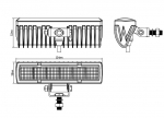 Led Bar Proiector Flexzon, 3 functii, 15,4cm, 18W, 1500lm, 12V - 24V, E-Mark, pentru ATV, Jeep, Barca, Camion, Tractor