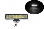 Led Bar Proiector Flexzon, 3 functii, 15,4cm, 18W, 1500lm, 12V - 24V, E-Mark, pentru ATV, Jeep, Barca, Camion, Tractor