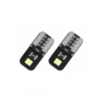 Set 2X Becuri Led T10 Flexzon, 2 SMD, W5W, Canbus, 12V, Pentru Pozitie, Plafoniere, Portbagaj, Lumina Alb 6000k