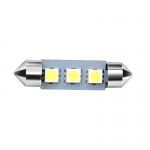 Set 10X Becuri Led C5W Flexzon, 3 SMD, 36mm, 12V, Pentru Plafoniere, Portbagaj, Lumina Alb 6000k